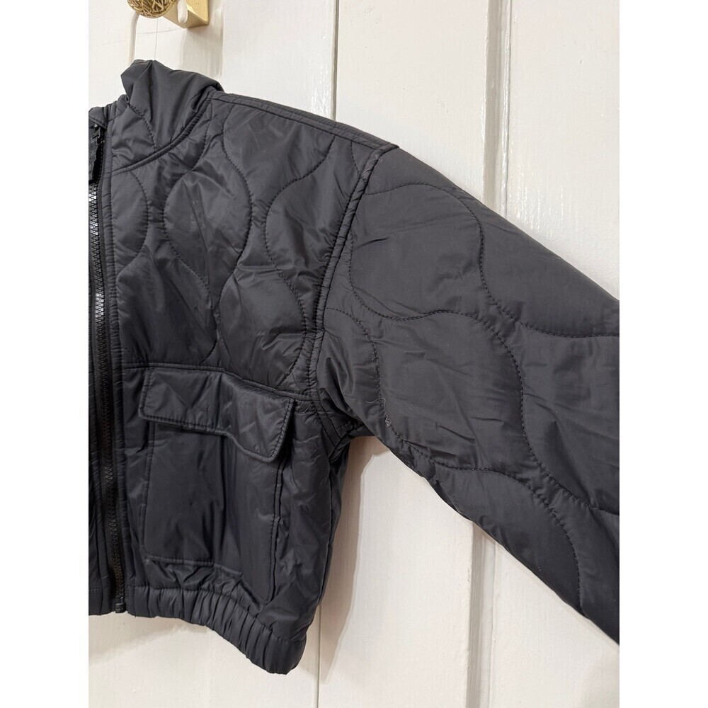 Old Navy Youth Black Puffer Jacket S 6–7 - Picture 2 of 6
